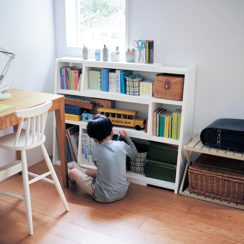 ベルメゾン（BELLE MAISON） 本棚 ブックシェルフ 伸縮 収納 大容量