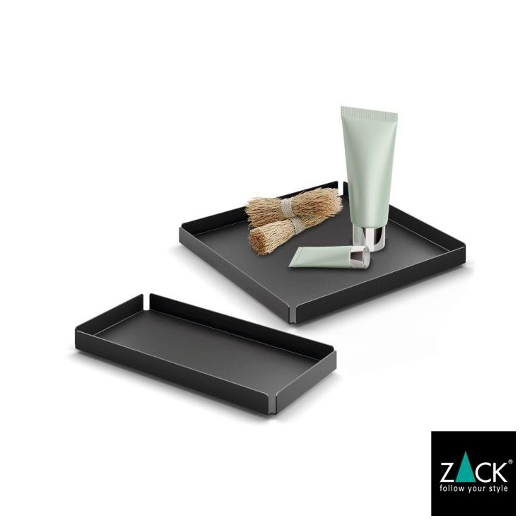 ZACK トレイ S ブラック トレー カルトン 平皿 お盆 小物入れ 小物置き