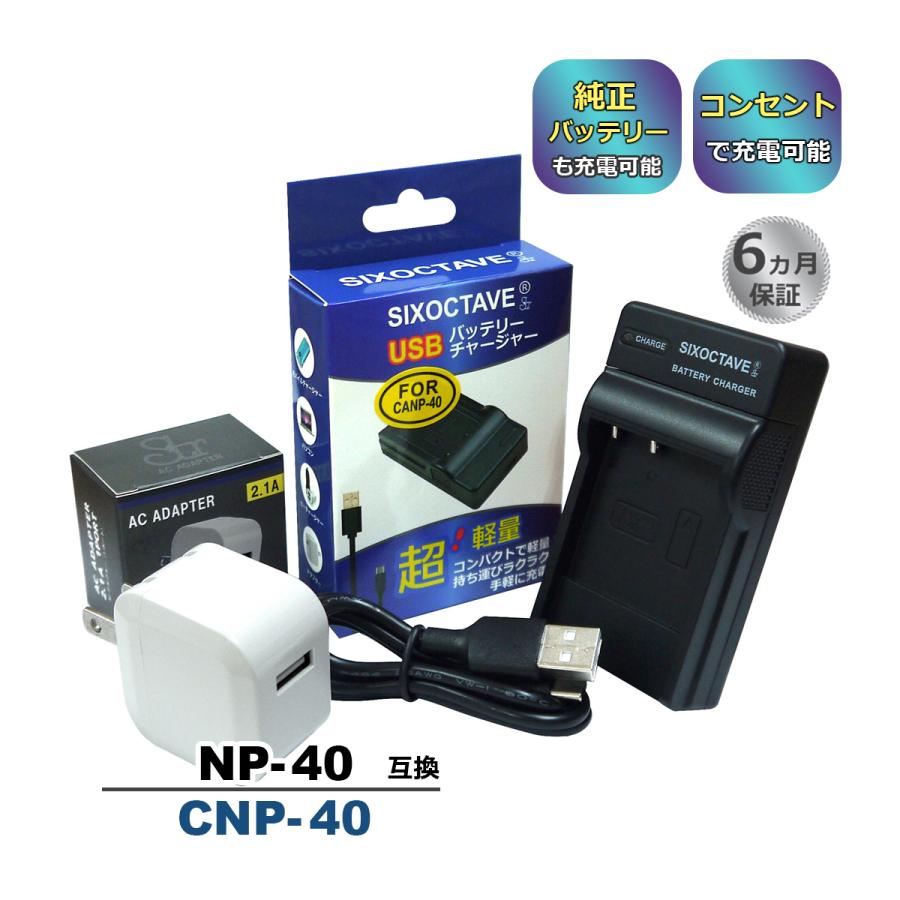 CASIO（カシオ） 【互換品】 NP-40 BC-31L CASIO 互換 充電器