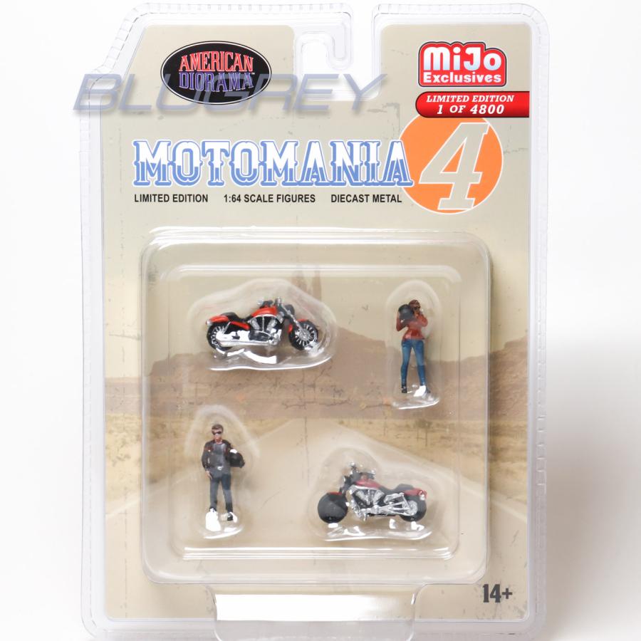 アメリカン ジオラマ 1/64 フィギア モトマニア 4 バイカー American