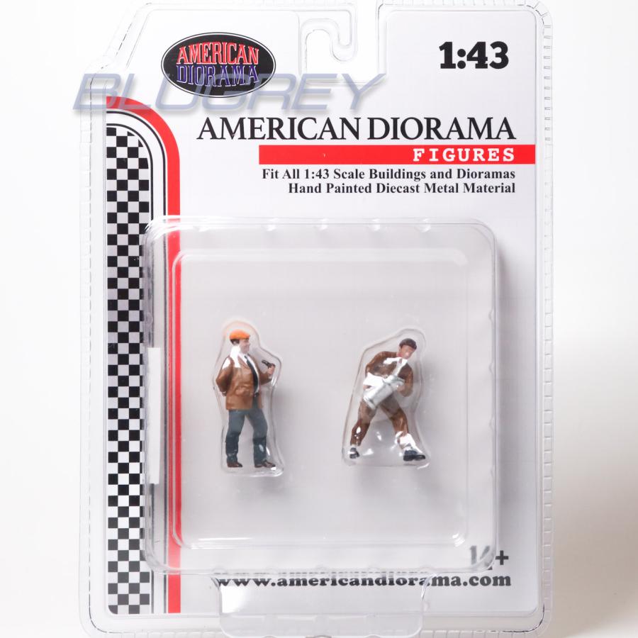 アメリカン ジオラマ 1/43 レースデイ セット 4 フィギア American