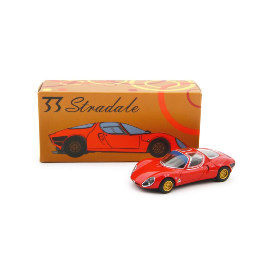 LAUDORACING 1/64 アルファロメオ 33 ストラダーレ 1967 レッド