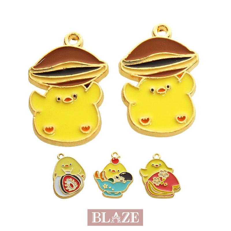 BLAZE 2個入り エポチャーム ひよこ 和菓子 全4種 商用利用可 カン付き