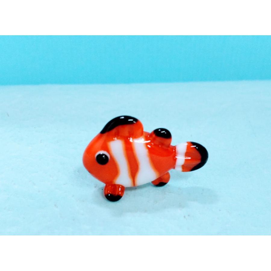 ガラス細工 クマノミ（S) ミニチュア 置物 雑貨 水族館 魚 海 小物