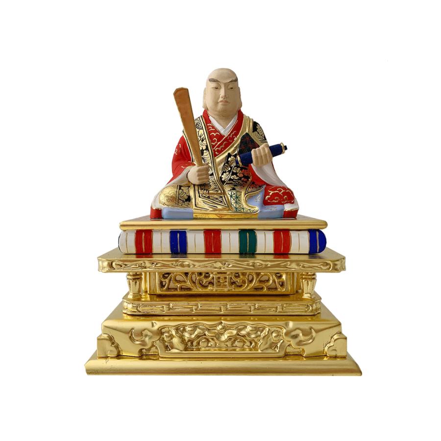 日蓮宗 仏像 極彩色 日蓮上人 2.0寸 : 仏壇職人 関工作所 - 通販