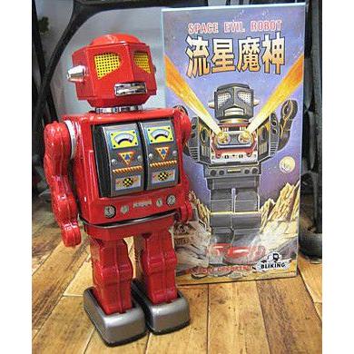 ブリキのおもちゃ ブリキの電動ロボット 流星魔神 ロボット