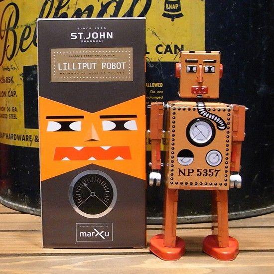 リリプットロボット LILLIPUT ROBOT ブリキのおもちゃ : アメリカン
