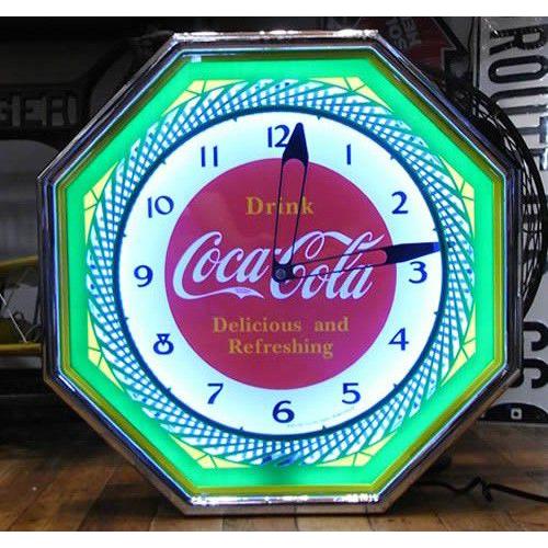 Coca Cola（コカコーラ） ネオンクロック ネオン管 インテリア