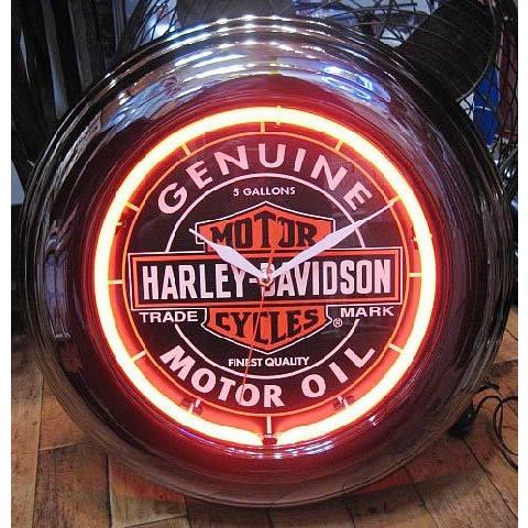 Harley Davidson（ハーレー・ダビッドソン） ネオンクロック ネオン管