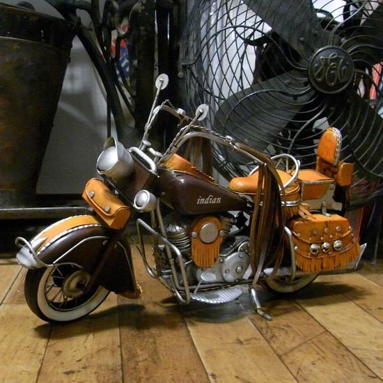 ブリキのおもちゃ インディアン バイク motorcycle western indian