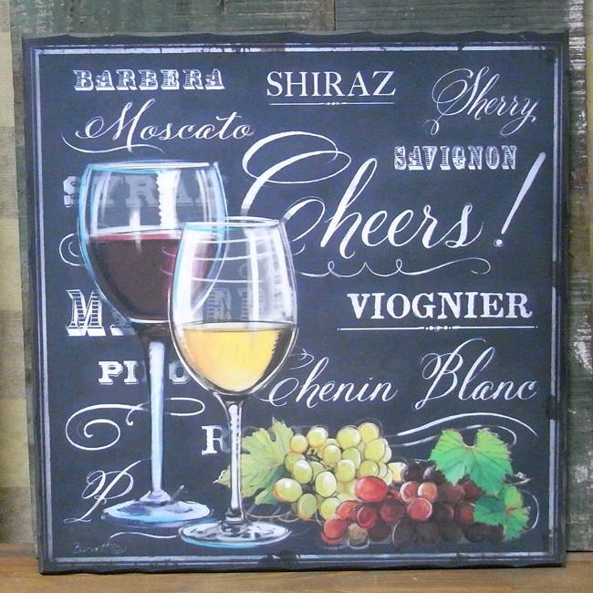 アンティーク風 ウッドボード wine インテリア 木製看板 ワイン