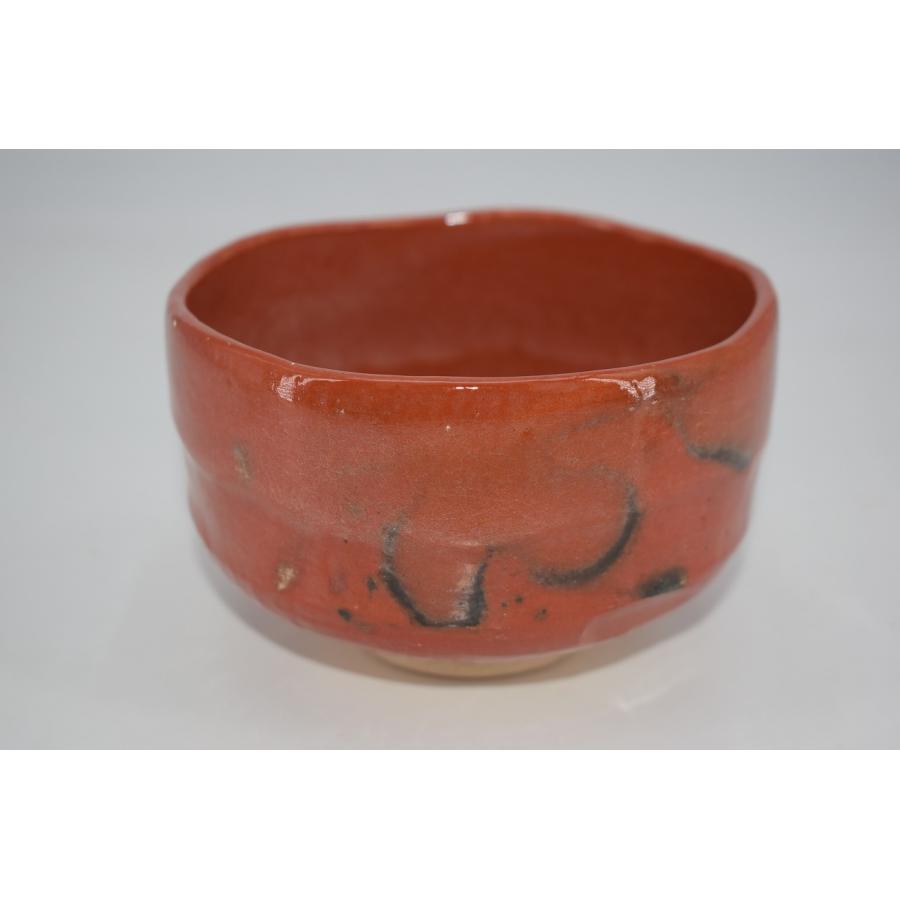 茶道具 抹茶茶碗 赤楽 茶碗 「楽」印 茶道 18-7647 : 月香園