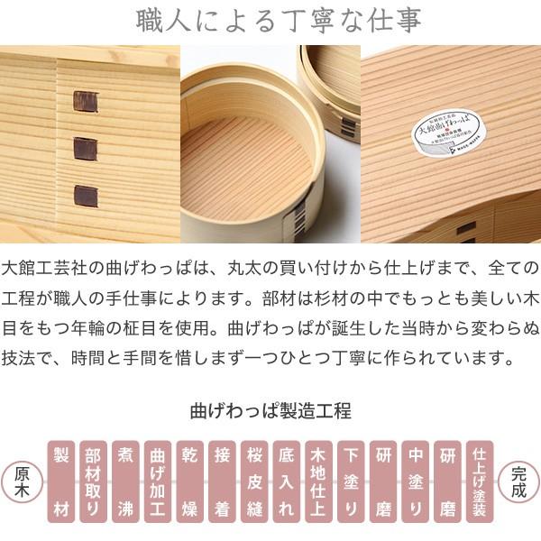 曲げわっぱ 梅花弁当 大館工芸社 わっぱ弁当 秋田 弁当箱 ランチ
