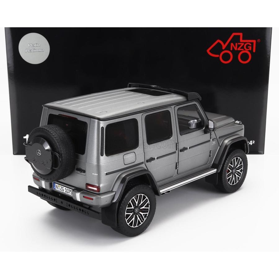 NZG 1/18 Mercedes Benz G63 W163 4x4 AMG 2023 PLATIN MAGNO GREY