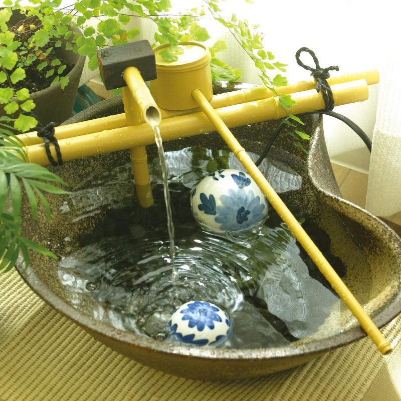 タカショー 水鉢 室内用 つくばい 和風 陶器 ウォーターガーデン