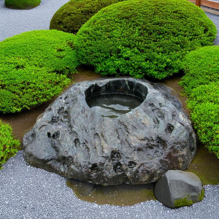 手水鉢 水鉢 たまり石 天然石 庭石 つくばい 溜まり石 景石 蹲 和風