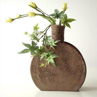 花瓶 花びん おしゃれ 陶器 和風 花器 一輪挿し フラワーベース 床の間