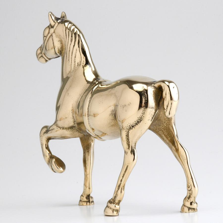 イタリア製 真鍮雑貨 真鍮 馬 ブロンズ 置物 ホース 競馬 HORSE PONY