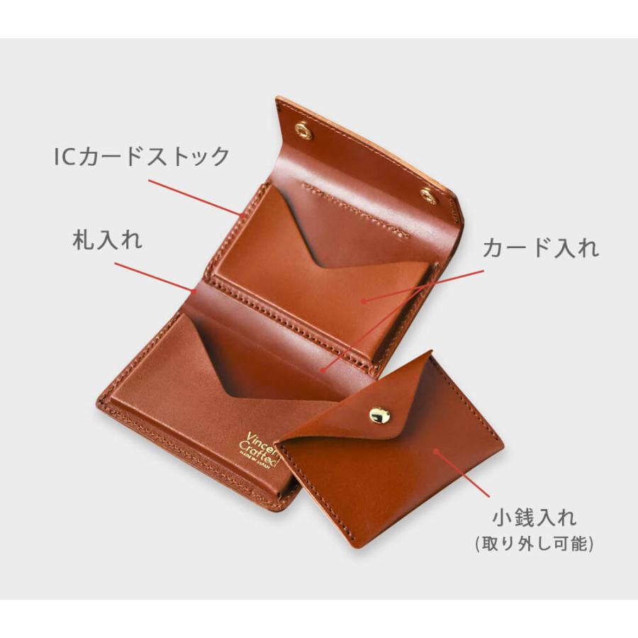 VINCENT CRAFTED 日本製 栃木レザー 財布 ヴォーノアニリン セパレート