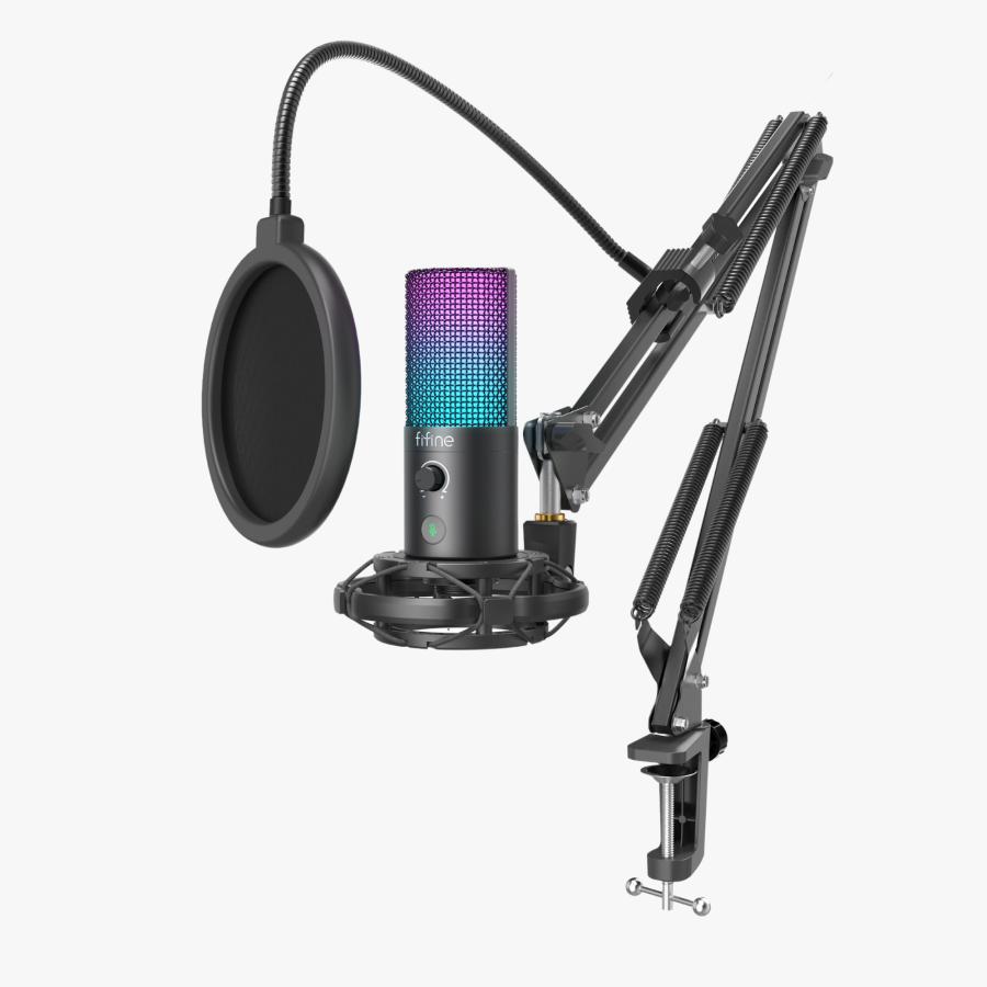 FIFINE FIFINE T669 Pro RGB 高音質 USBマイク コンデンサーマイク 単