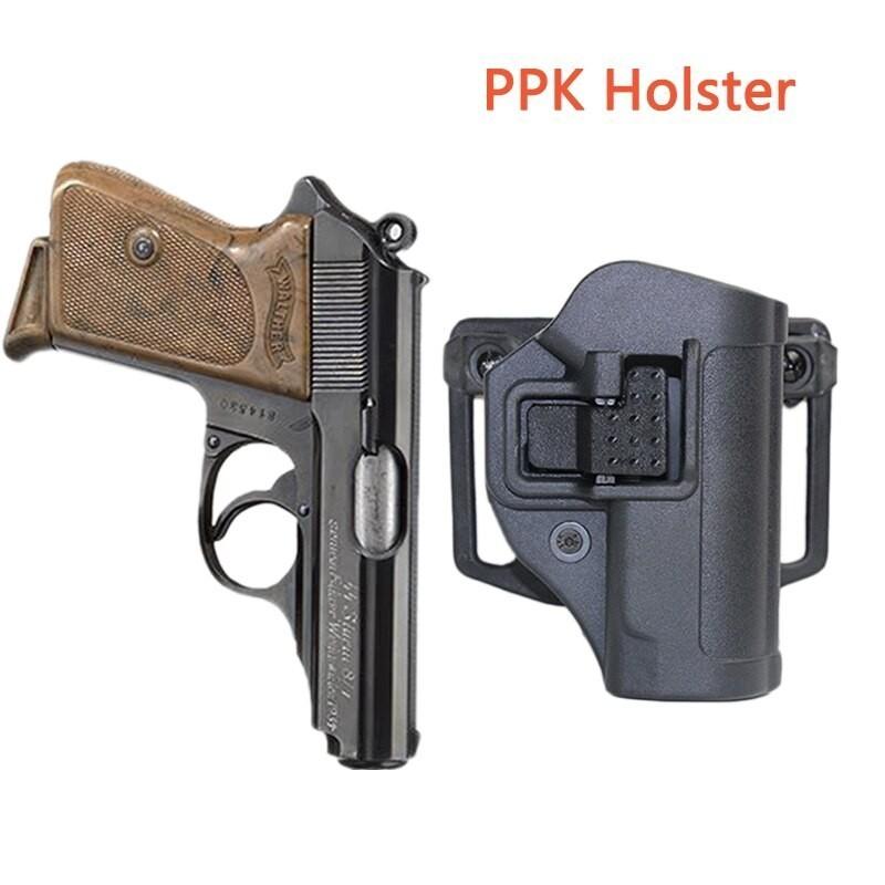 ワルサーPPK用ホルスター ロック式 サバゲーポリマー製 ベルトループ