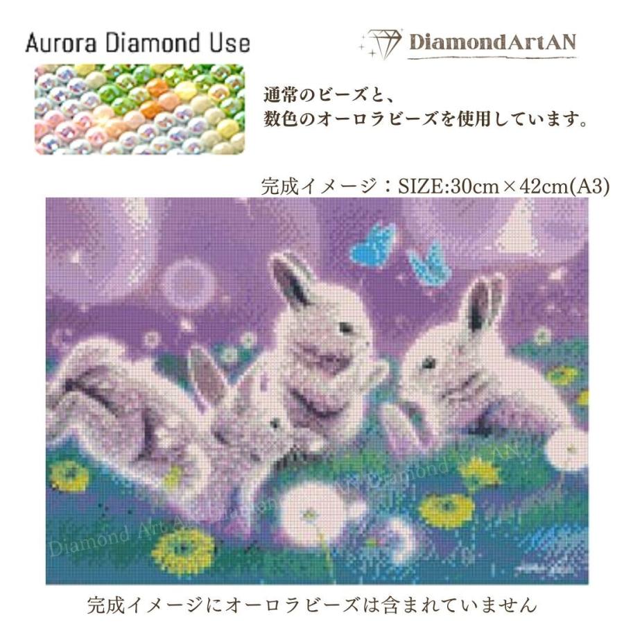 A3 オーロラビーズ使用 もっと輝くダイヤモンドアート : ダイヤモンド