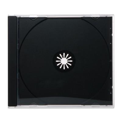 CDジュエルケース（CD1枚収納プラケース×200個）/ クリア / 白 黒（濃