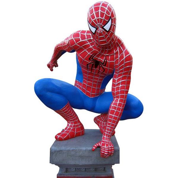 スパイダーマン（柱）ビッグ 等身大フィギュア ※ 大型商品のため送料