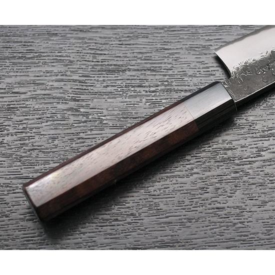 包丁 越前打刃物 本鍛造黒打牛刀包丁 青紙スーパー鋼 刃渡り180mm
