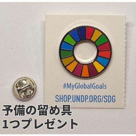 SDGs バッジ 本物 ピンバッジ 2種類 正規品 国連本部限定 丸み型と平ら