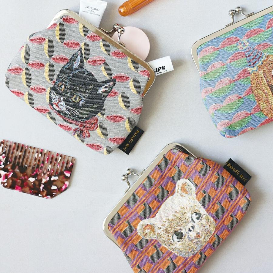 リス（Cote&Ciel） ナタリーレテ がま口ポーチ｜Mini purse 小物入れ