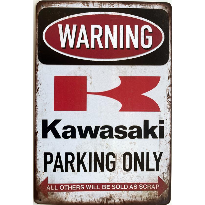 カワサキ kawasaki バイク 専用駐輪場 アメリカ雑貨☆レトロ調