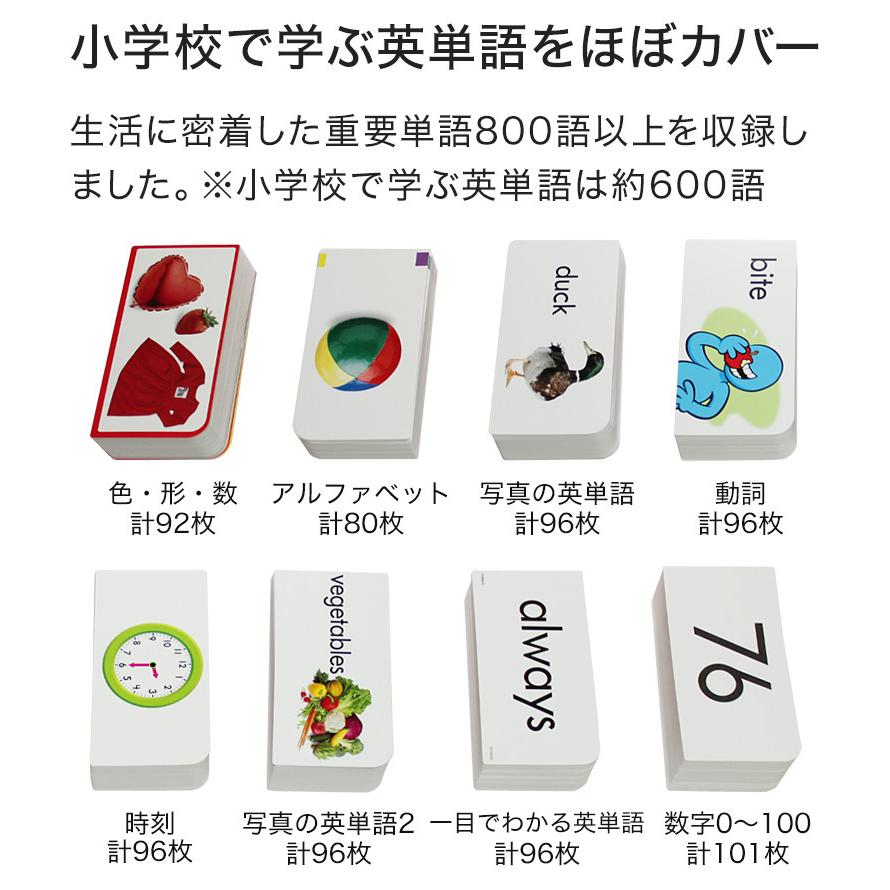 特典付 英語 フラッシュカード 750枚セット 送料無料 子供 幼児 カード