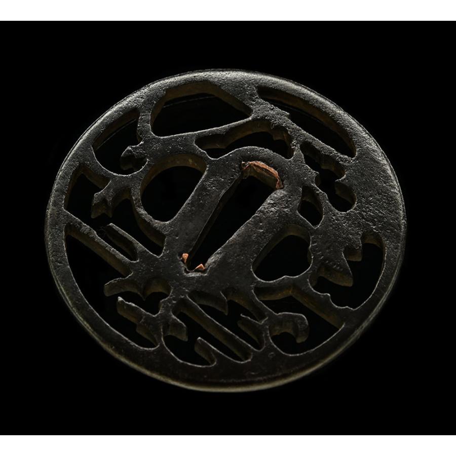 鍔・鐔 古赤坂 雲月夜景透鍔【特別保存刀装具】刀装具 日本刀 刀剣