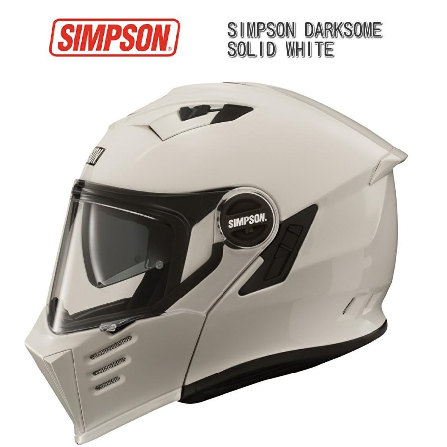 SIMPSON（シンプソン） DARKSOME ヘルメット / ホワイト : ユーロ