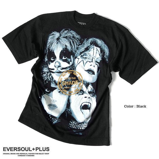KISS キッス Tシャツ メンズ プリント 厚手 ヘビーウェイト バンドT