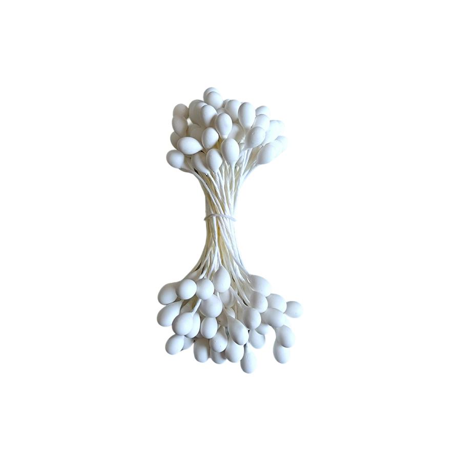 ペップ 花芯 花材 素玉特大白（3〜5mm）（1袋50本入） 手芸材料 つまみ