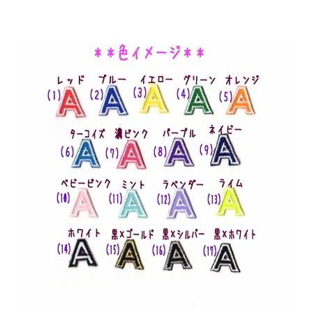 小】ツイルロゴネーム刺繍のアイロンワッペン【セミオーダー】【大文字