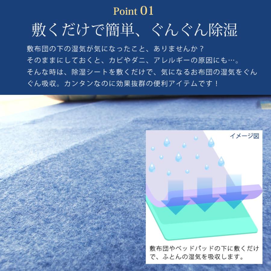 西川（nishikawa） サラネル 除湿シート シングルサイズ用 布団除湿