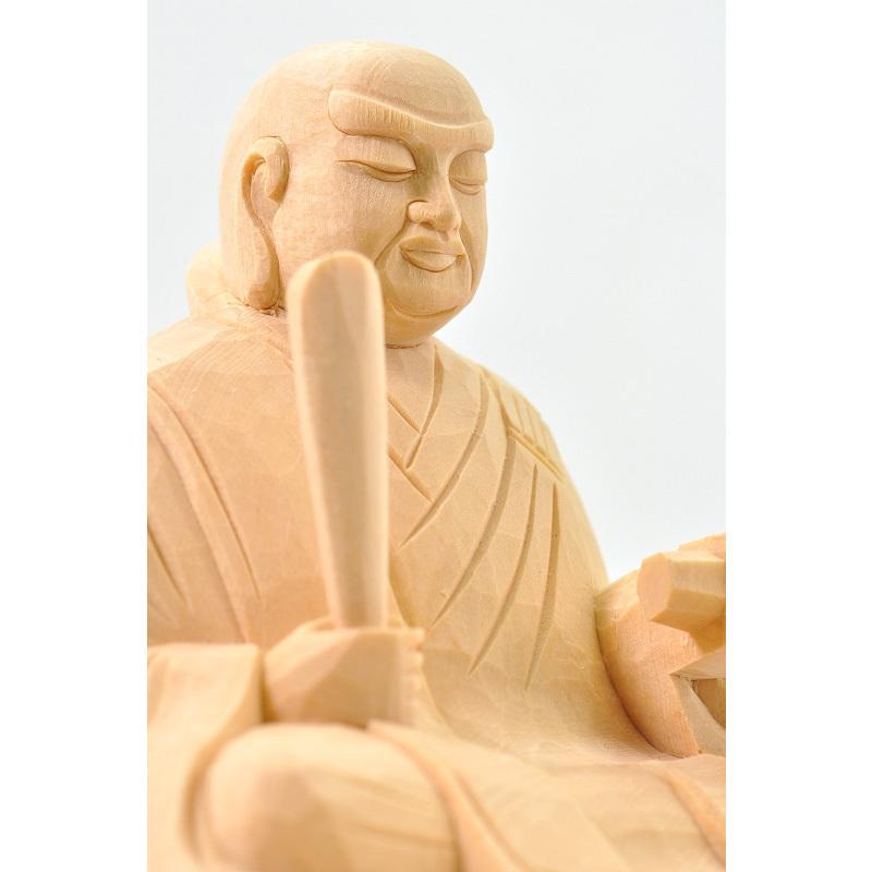 福和屋 仏像 日蓮宗 桧木日蓮聖人像 1.8寸 2寸 2.5寸 3寸 檜 ヒノキ