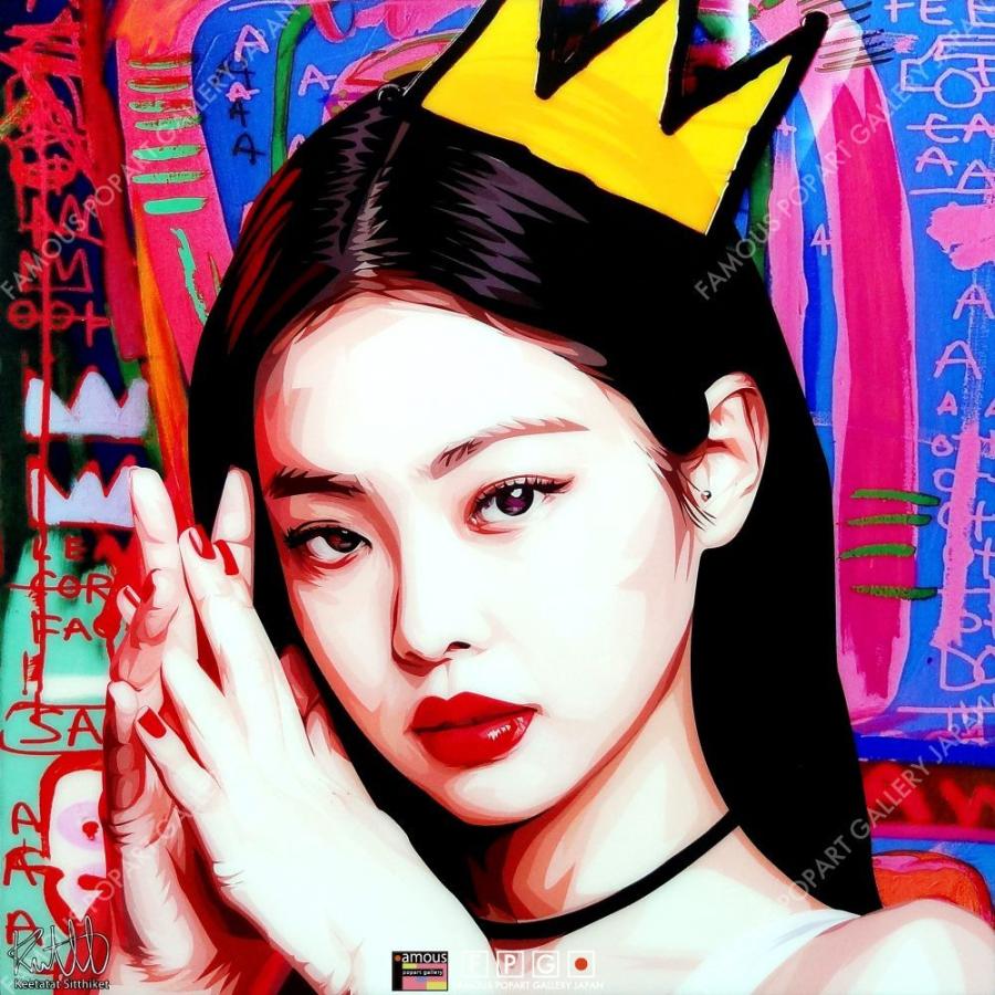 ポップアートパネル インテリア アート ポスター 絵 JENNIE Ver.2
