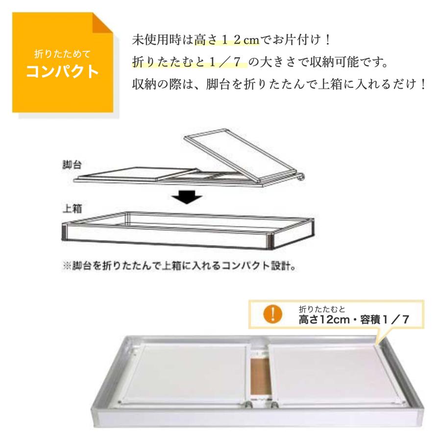 販売台 陳列ワゴン 平台 SF218 Bタイプワゴン（上箱サイド：アルミ