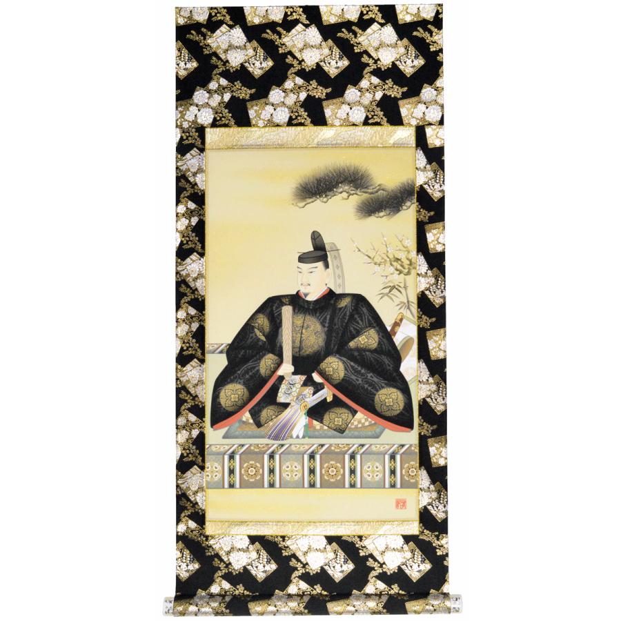 天神様】ミニ掛け軸 尺巾アンドン『菅原道真公』神田 有記（かんだ