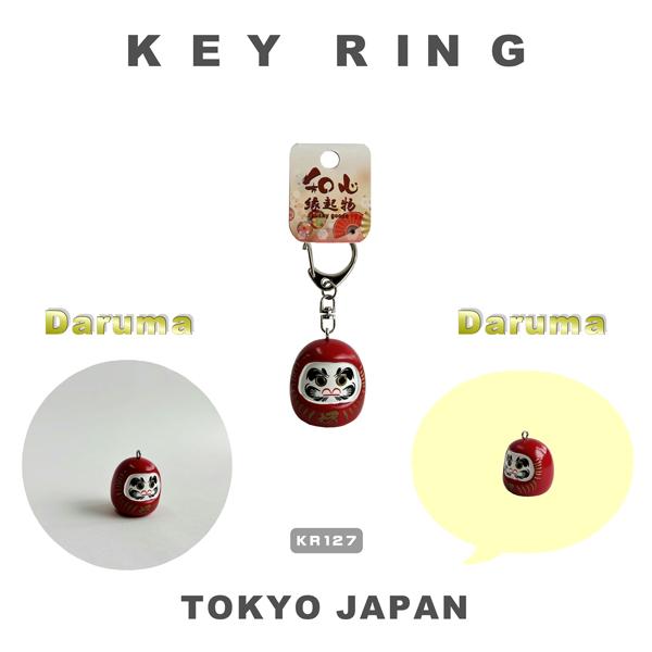 キーホルダー 達磨赤 達磨金 招き猫 KEY RING Daruma Lucky Cat 日本