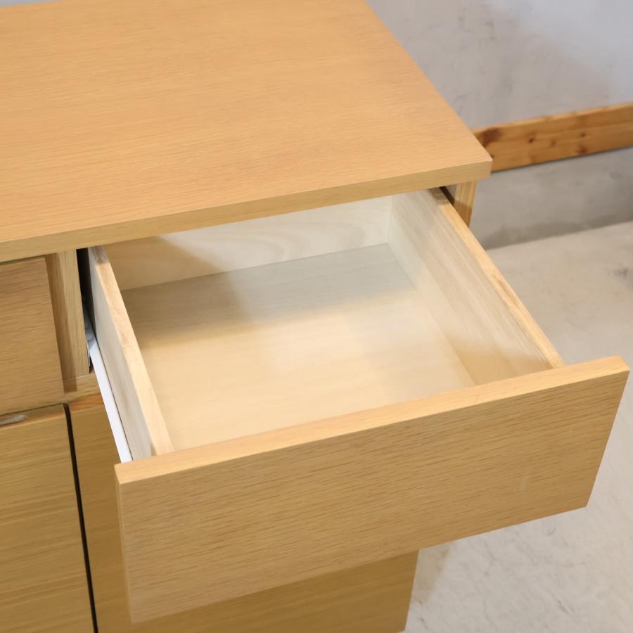 無印良品（MUJI） オーク材 キャビネット大・木製扉 サイドボード