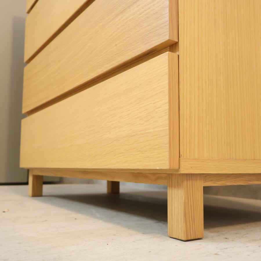 無印良品（MUJI） オーク材 木製 チェスト 6段 ワイド ナチュラル