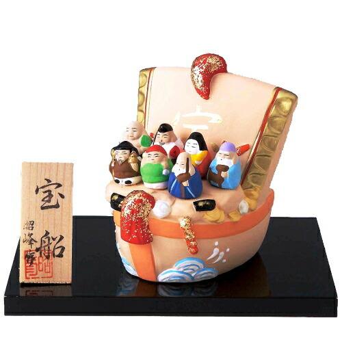 縁起物 置物 日本製 たから船七福神 七福神 飾り物 陶器 開運 宝船