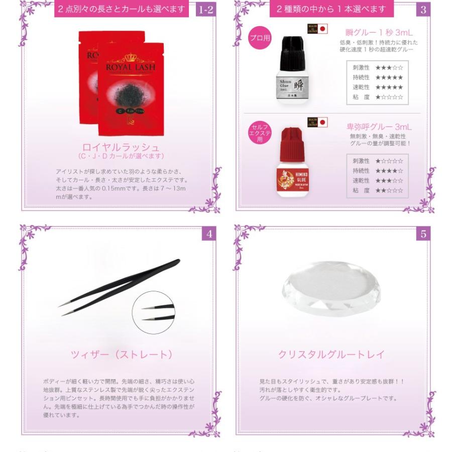 まつげエクステ キット C 1本タイプ 新12点セット 大人アイ ロイヤル
