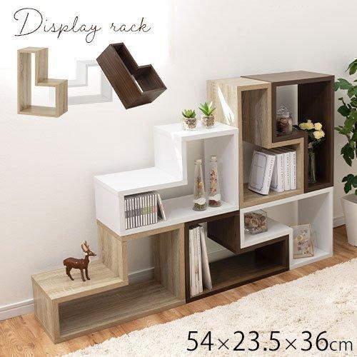 ぼん家具 【完成品】 オープンシェルフ 木製 カラーボックス 軽い 本棚