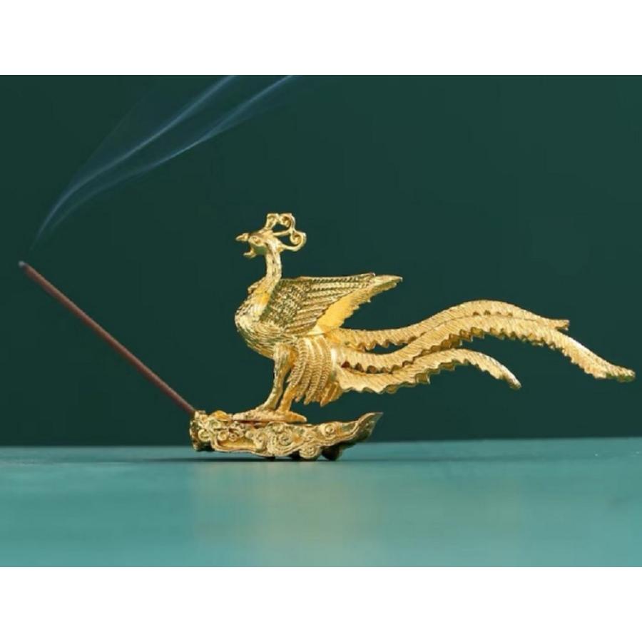 お香立て アロマ 線香立て 鳳凰 置物 金運上昇 : カイメッド - 通販